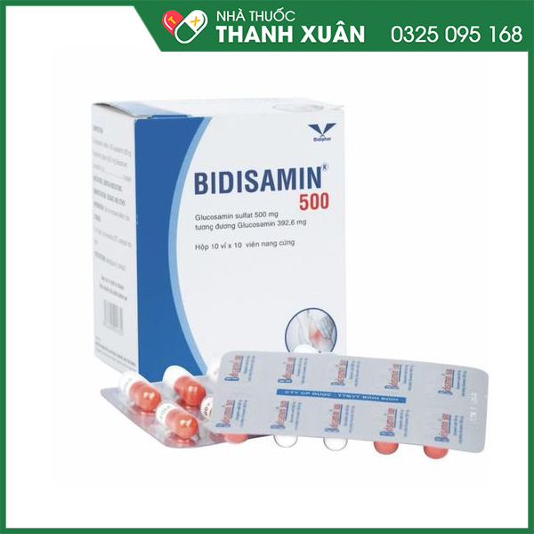 Bidisamin 500 điều trị các vấn đề về sụn khớp